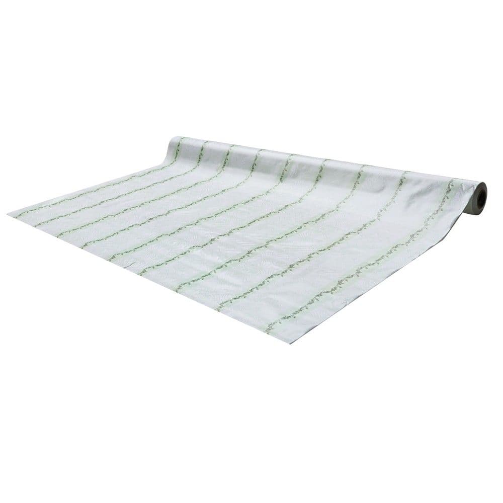 Mbulesë tavoline, PVC, gri/e bardhë/jeshile, 140 cm