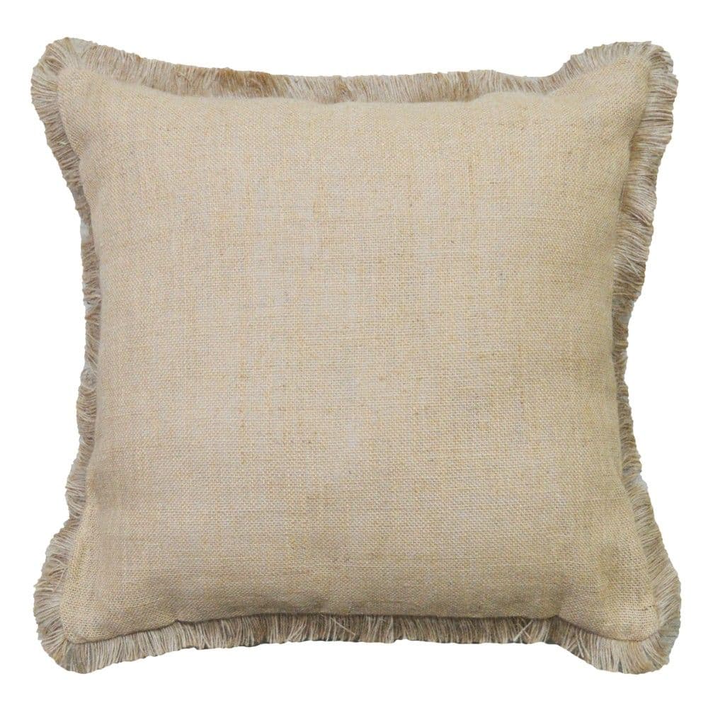 Jastëk dekorativ, 100% jute , bezhë, 50x50 cm