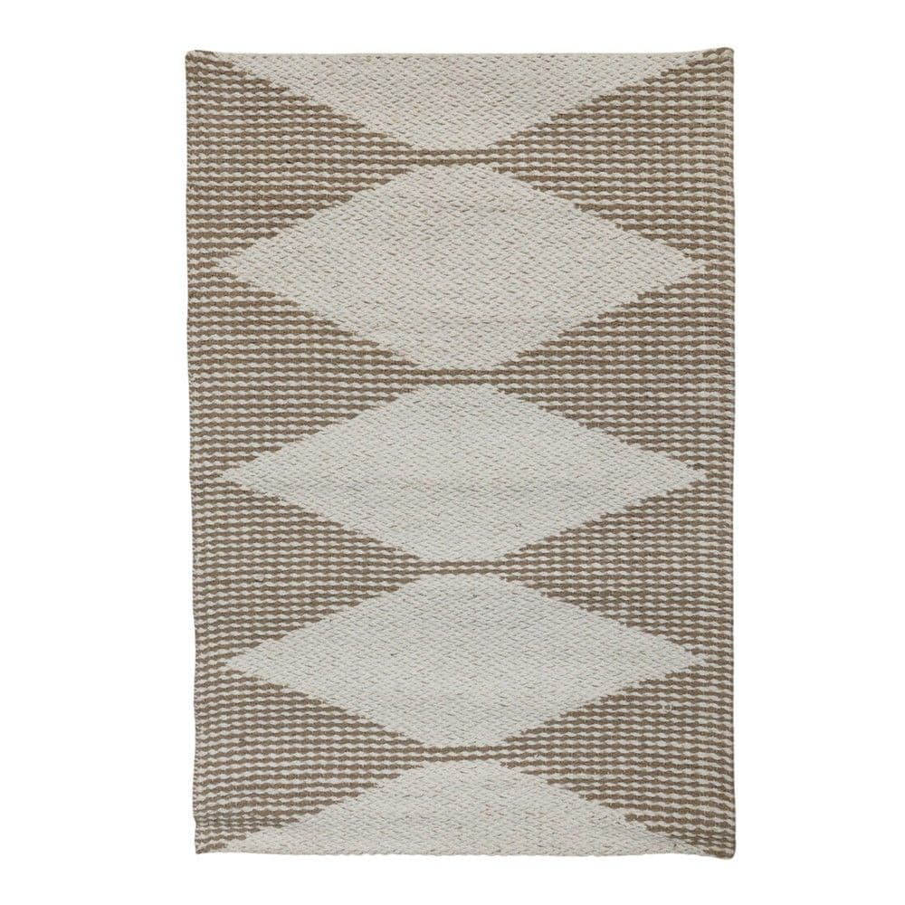 Rrugicë, jute/pambuk, bezhë, 50x80 cm