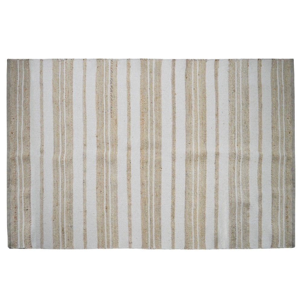 Tapet, jute/pambuk, bezhë, 120x170 cm