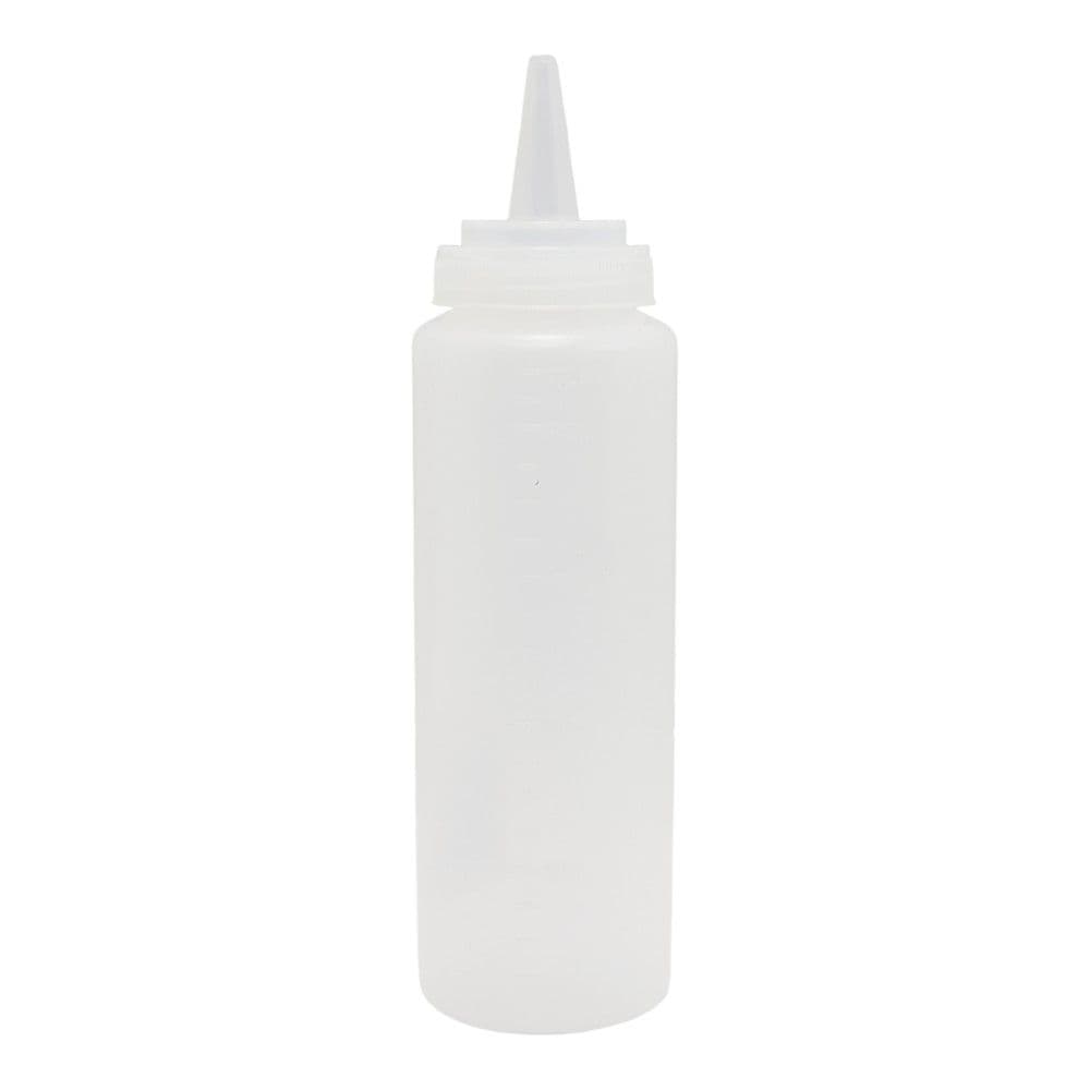 Mbajtëse për ketchup /majonezë/ mustardë, plastike, e bardhë, 220 ml / Dia. 5 x H 17.8 cm
