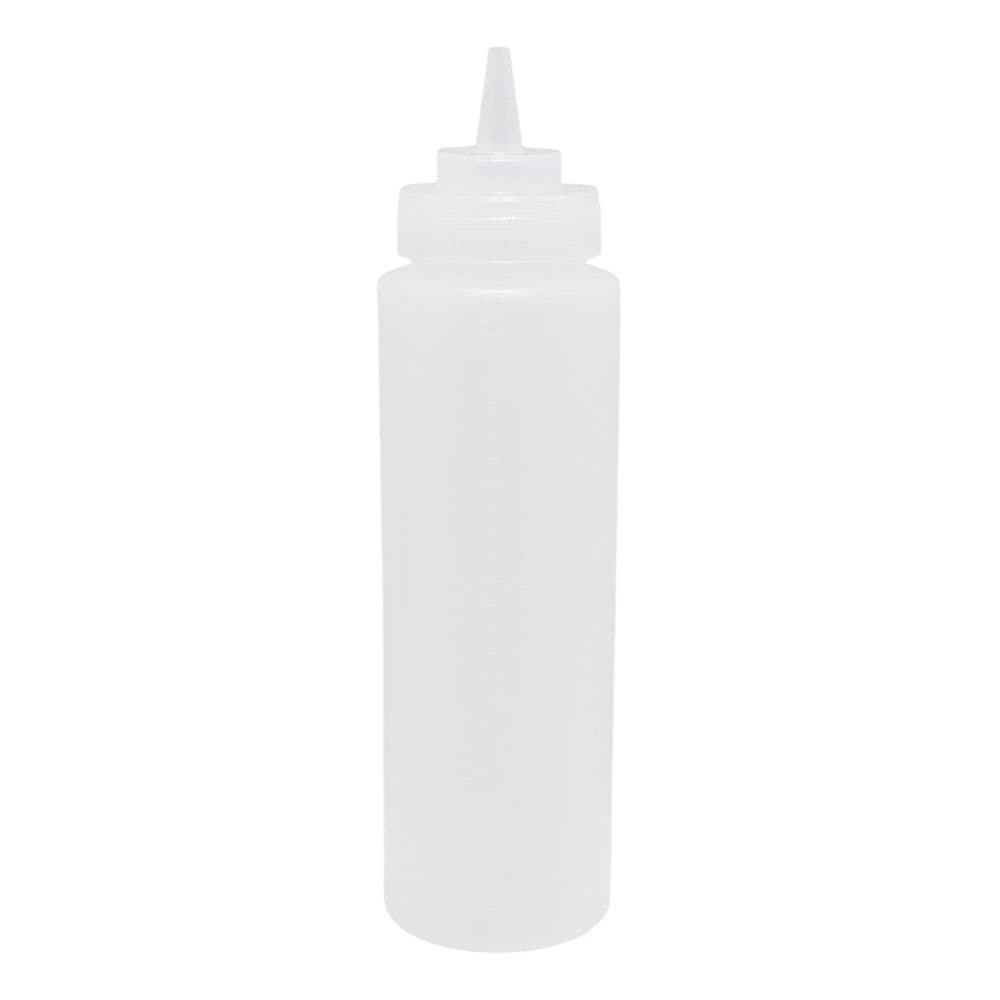 Mbajtëse për ketchup /majonezë/ mustardë, plastike, e bardhë, 650 ml / Dia. 7x H 25.3 cm