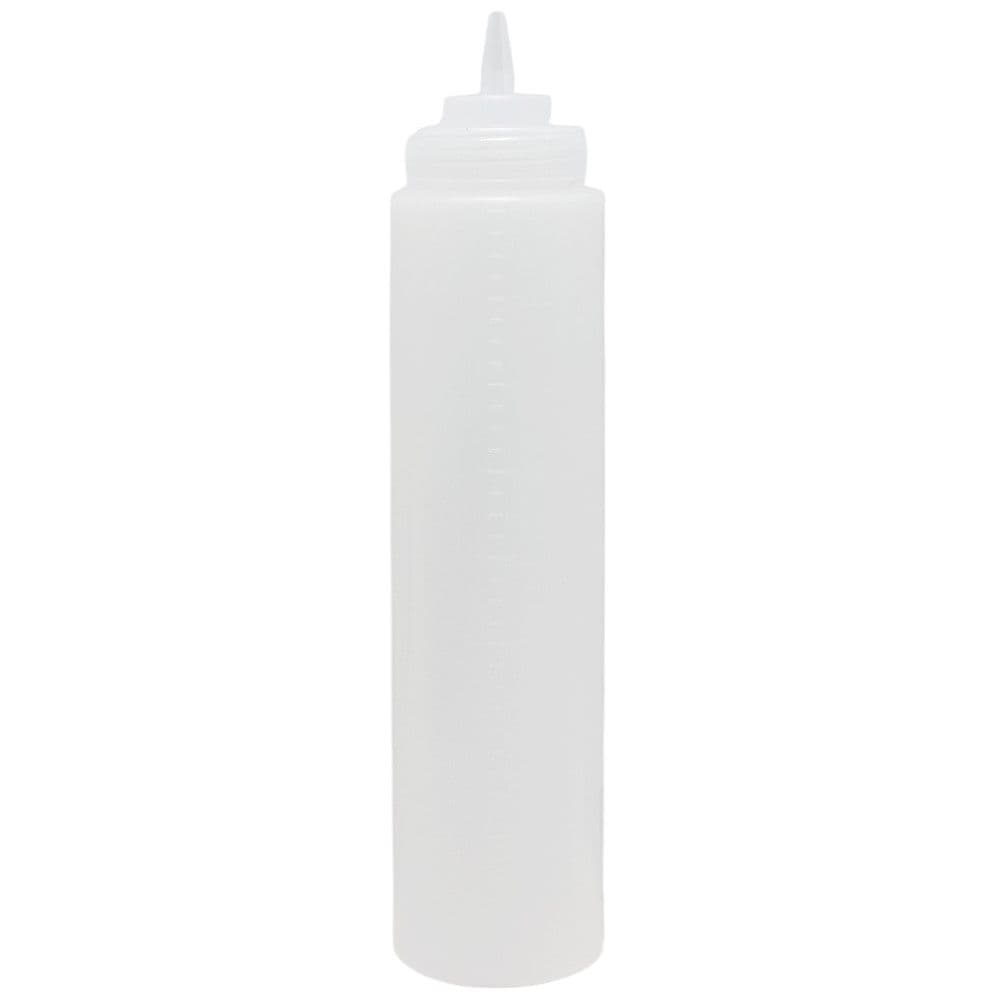 Mbajtëse për ketchup /majonezë/ mustardë, plastike, e bardhë, 900 ml / Dia. 7x H 32.5 cm