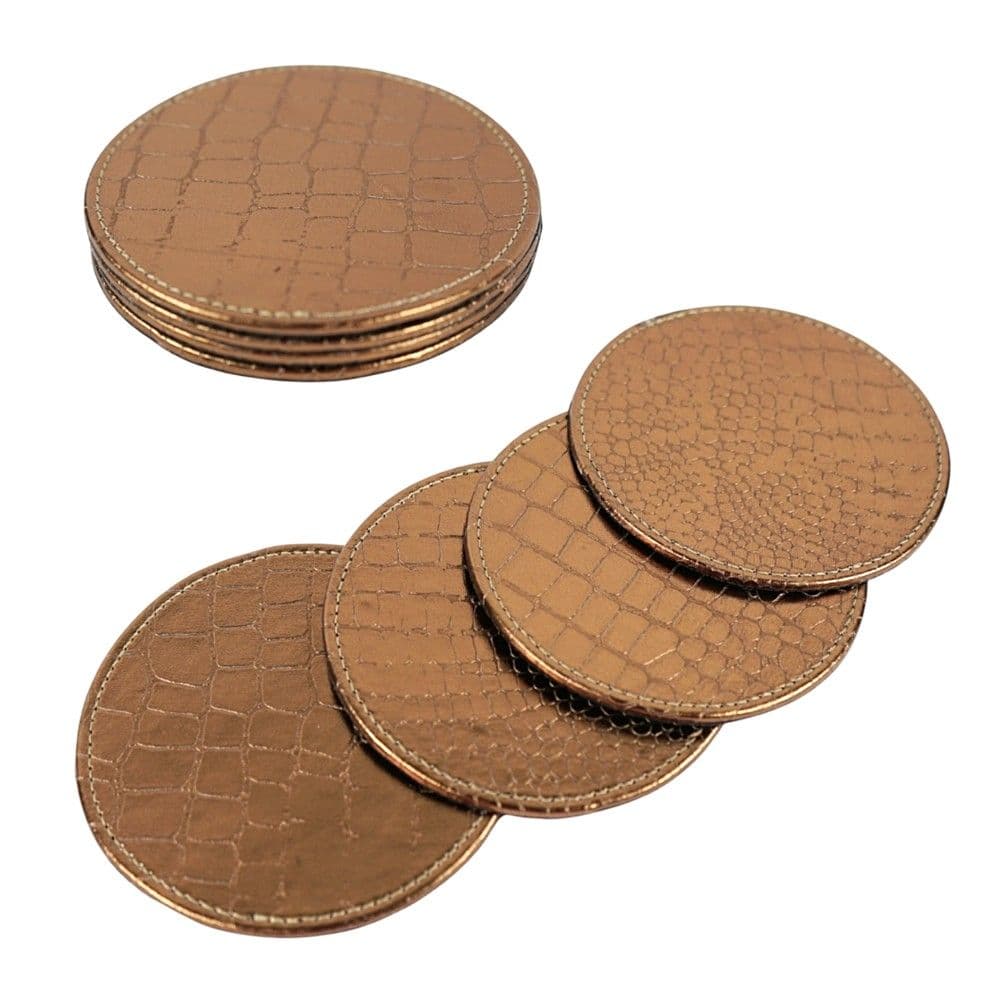 Nënshtresë për gota (PK4), platike, ngjyrë bronzi, Dia. 10 x H 2.5 cm