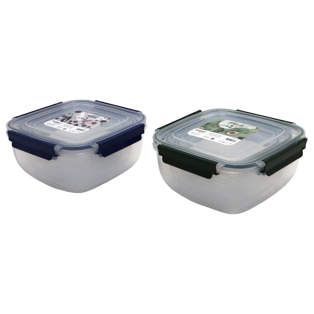 Set me enë ushqimi me kapak (3 copë), PP/Silikon, transparente/gri, 500 / 900 / 1500 ml