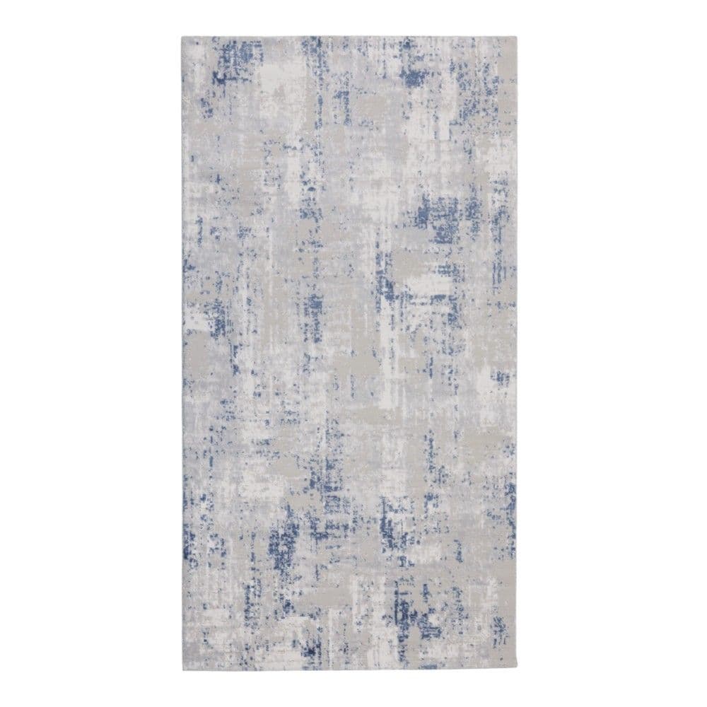 Rrugicë Icon, 100% akrilik/poliestër, gri e hapur/blu, 80x150 cm