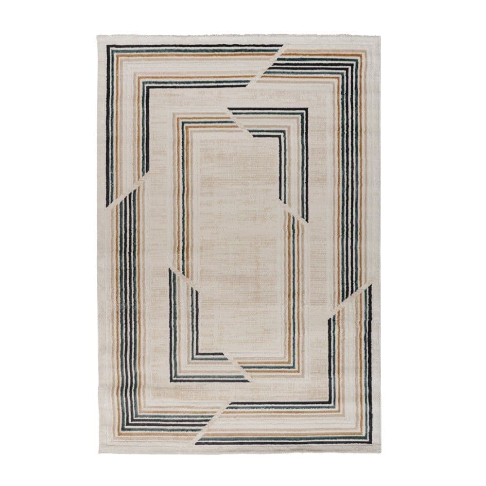 Tapet Meredith, polipropilen dhe poliestër/hitset, krem, 133x190 cm
