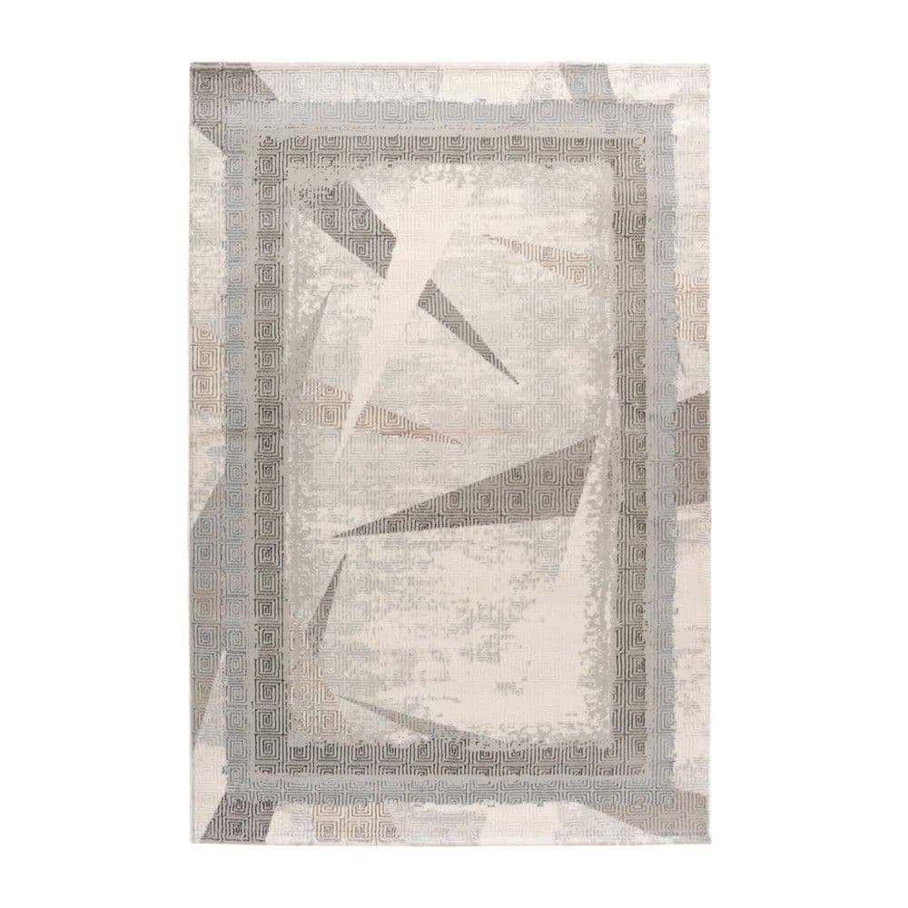 Tapet Elit, poliestër, krem/blu e hapur, 133x190 cm