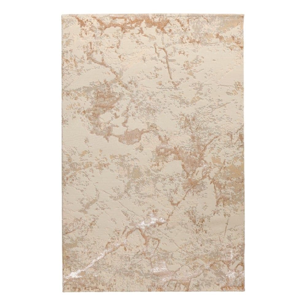 Tapet Safir, polipropilen dhe poliestër/hitset, fildishtë/korali, 160x230 cm