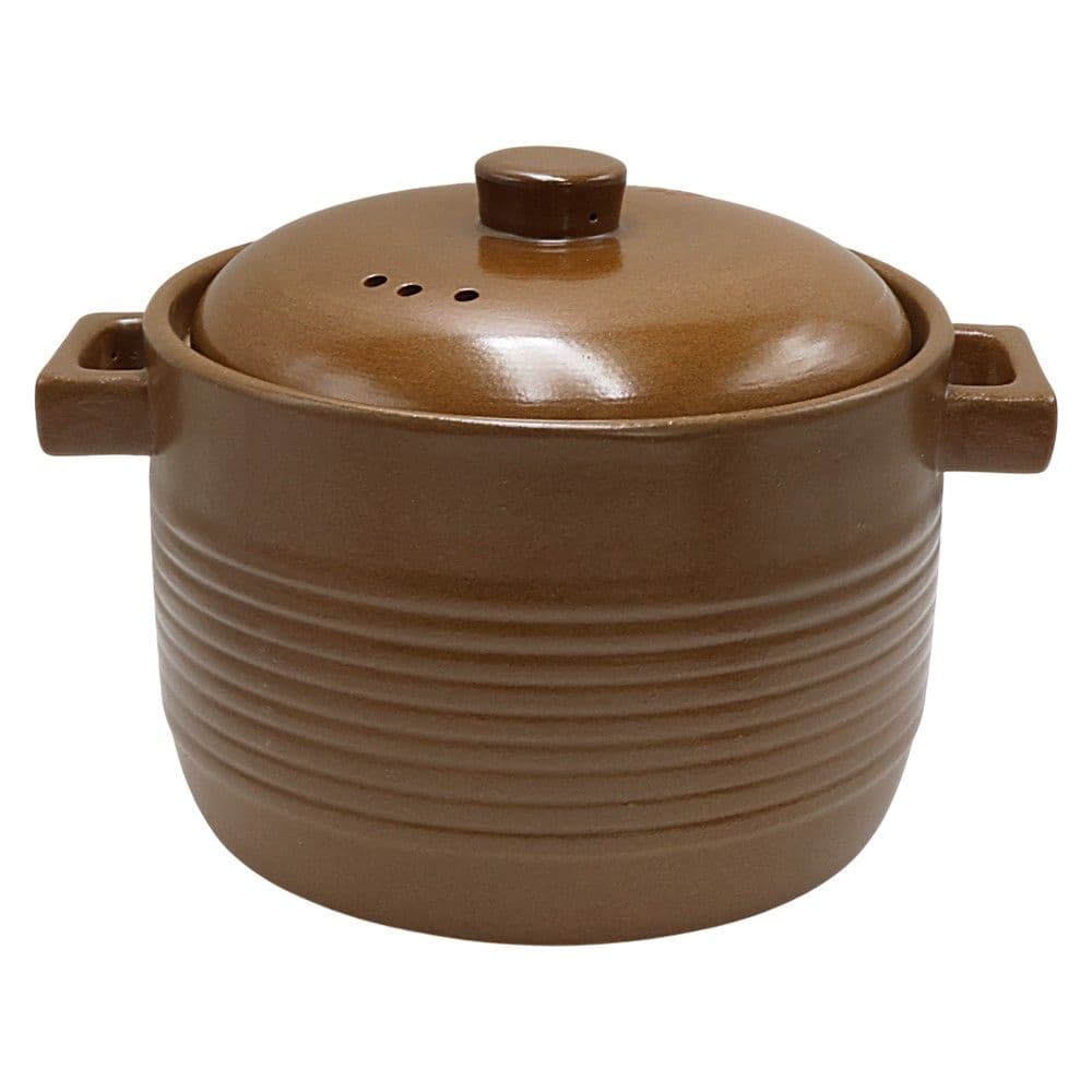 Tavë me kapak, qeramikë, kafe, 4.8 L