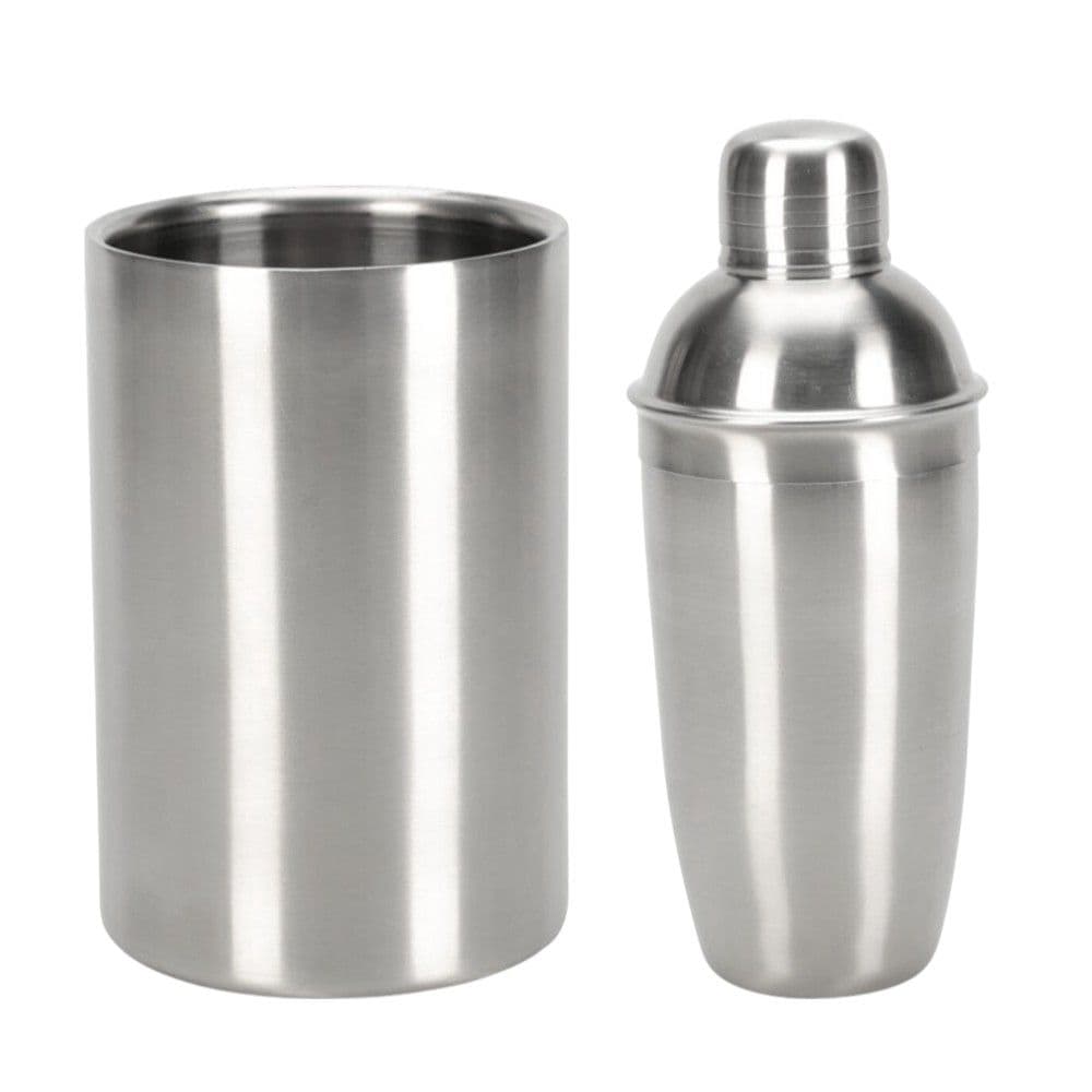 Set për përgatitje kokteil (PK2), inoks, ngjyra argjend, 500 ml / 9x22 cm / 12x18 cm