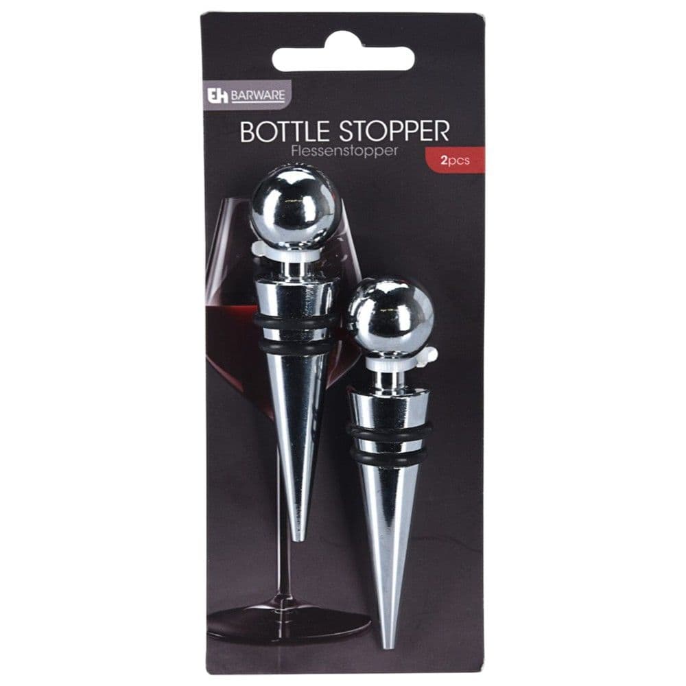 Tapë shishe vere (PK2), inoks, ngjyra argjend, 25/50 ml