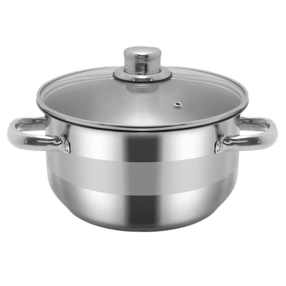 Tenxhere me kapak me induksion, inoks, ngjyra argjend, 4.5L / Dia. 22 x H 12 cm