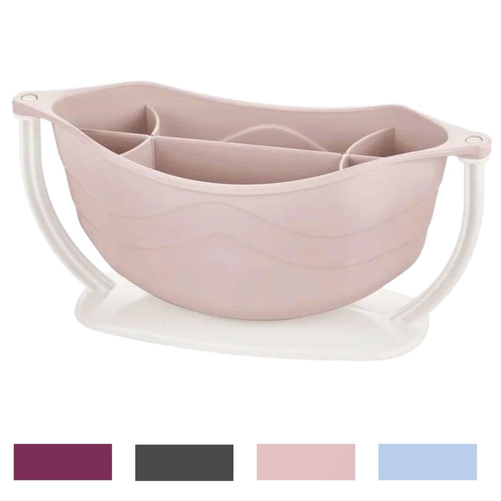 Organizues lugë/pirunj Carina, plastike, ngjyra të ndryshme, 24.5x10x11 cm