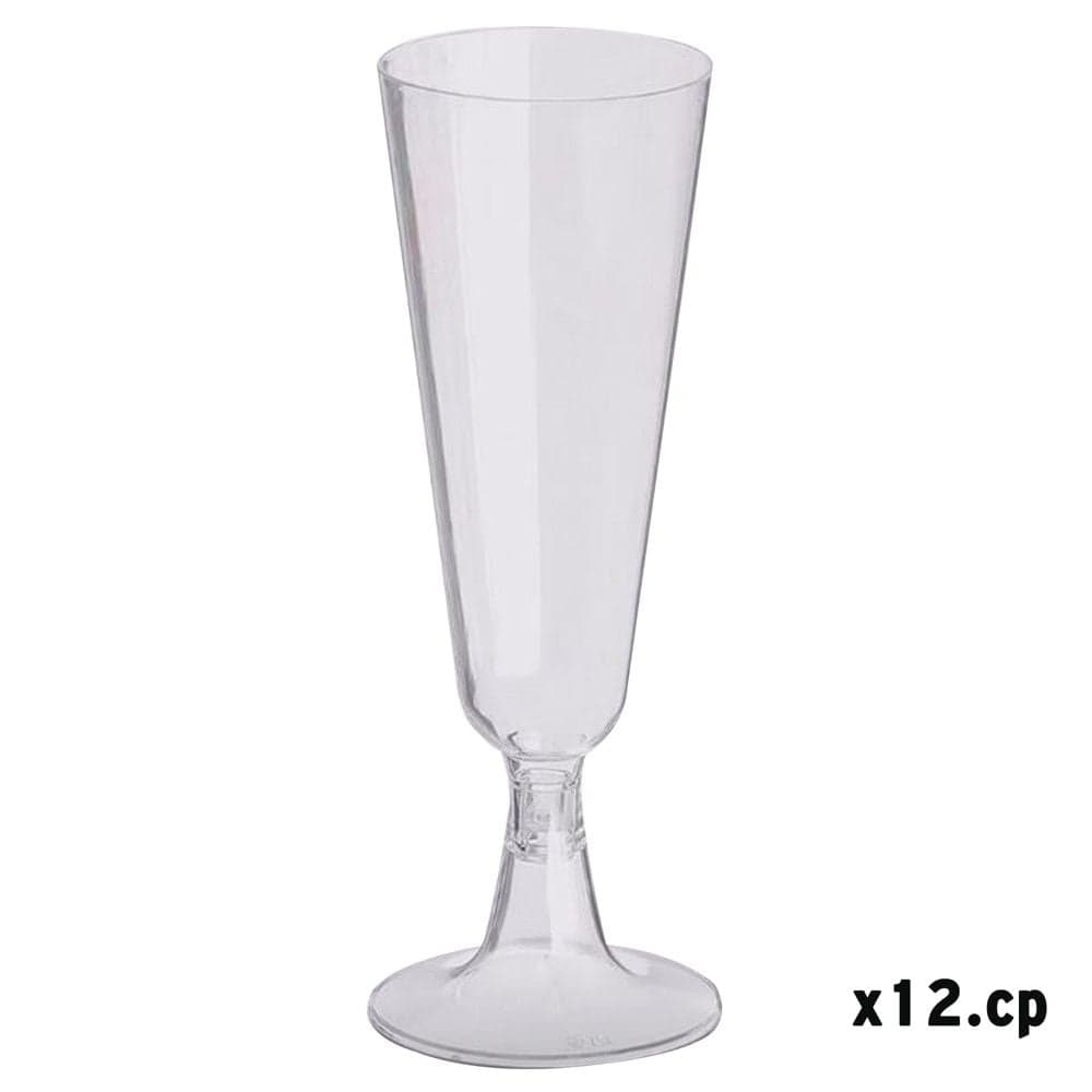 Gotë shampanje (PK12), plastike, transparente, 150 ml / Dia. 5.9 x H 16.5 cm