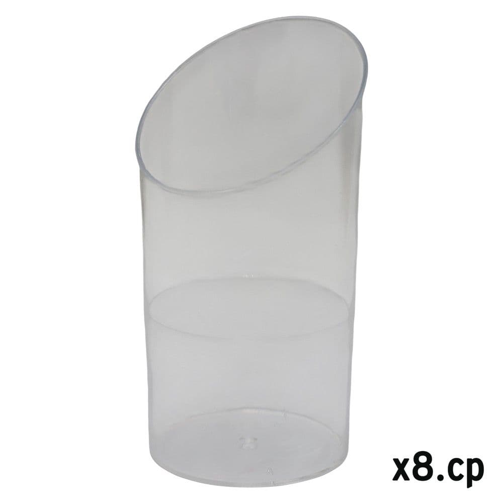 Tas (PK8), plastike, transparente, 70 cl / 4.5x3.8x8.3 cm