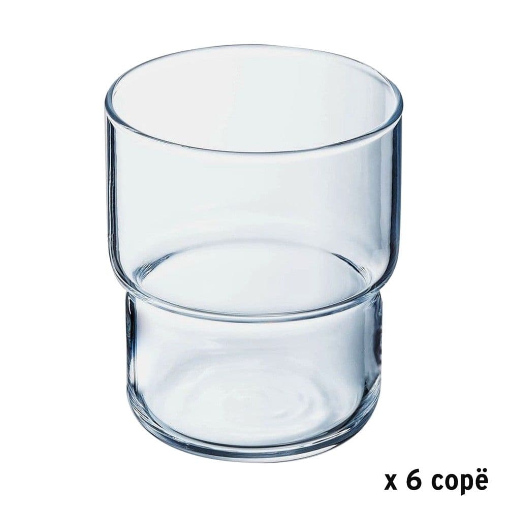 Gotë uji Log (PK6), qelq, transparente, 270 ml / Dia. 7.5 x H 8 cm