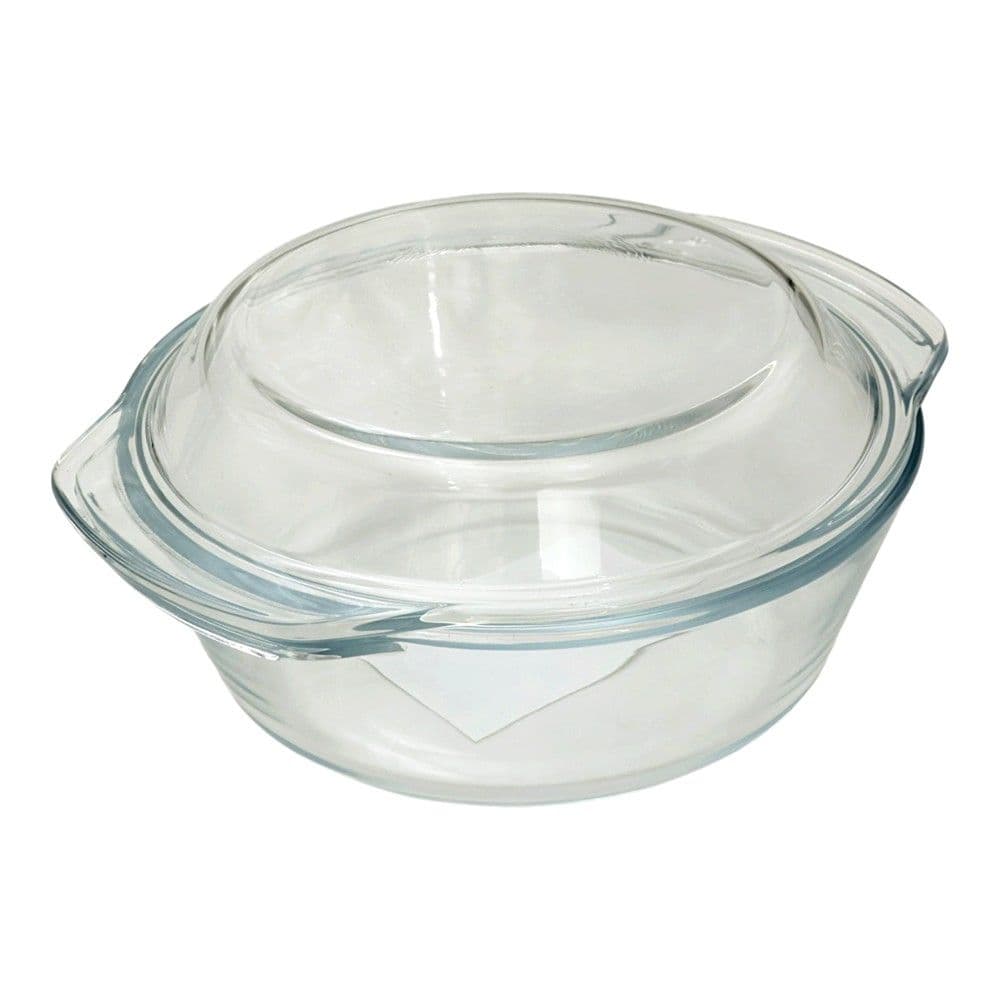 Tavë furre me kapak ItalCasa, qelqi, transparente, 700ml / 18.6x16x8.05 cm