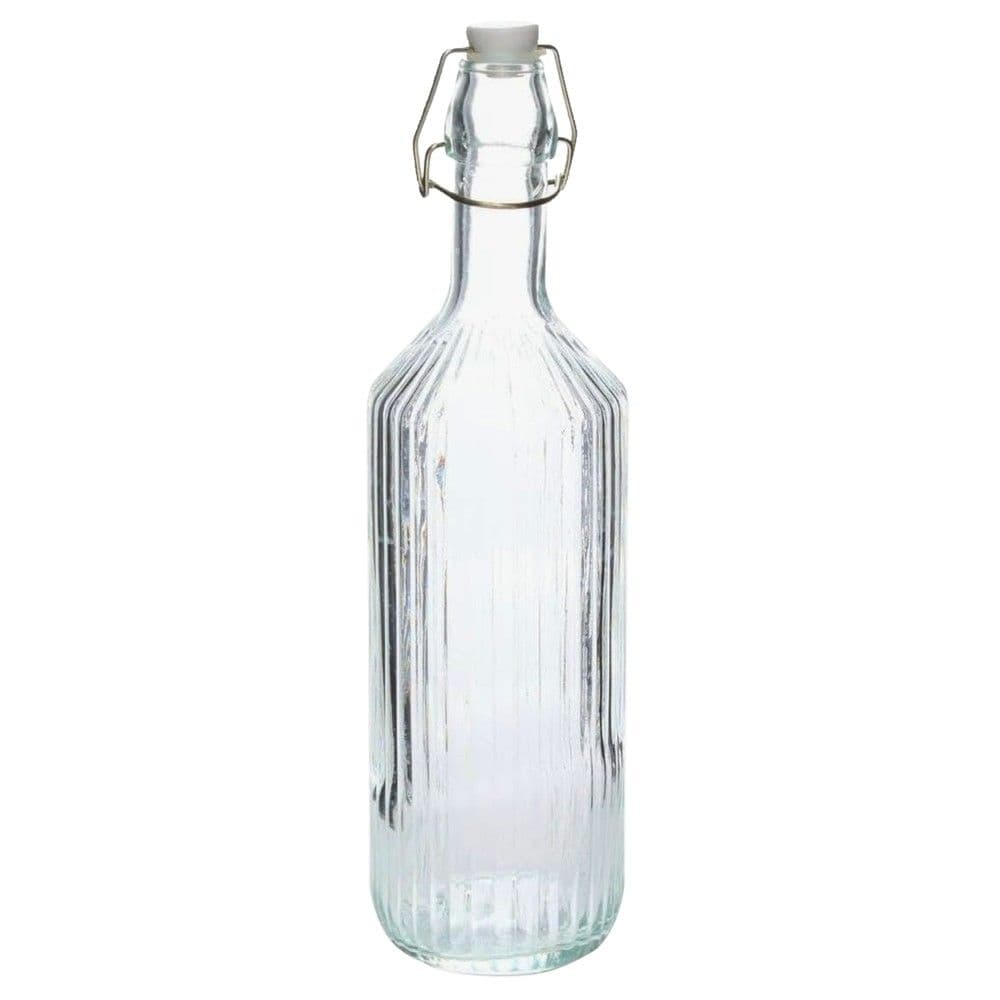 Shishe uji me tapë hermetike Limo, qelq, transparente, 1 L / Dia. 8.4 x H 31 cm