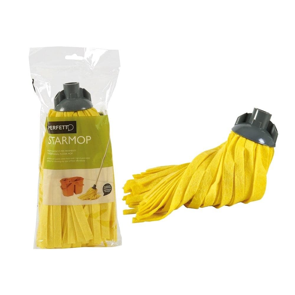 Shtupë pastrimi ,"Perfetto", Star Mop, 200 gr, sintetik, e verdhe, 1 copë