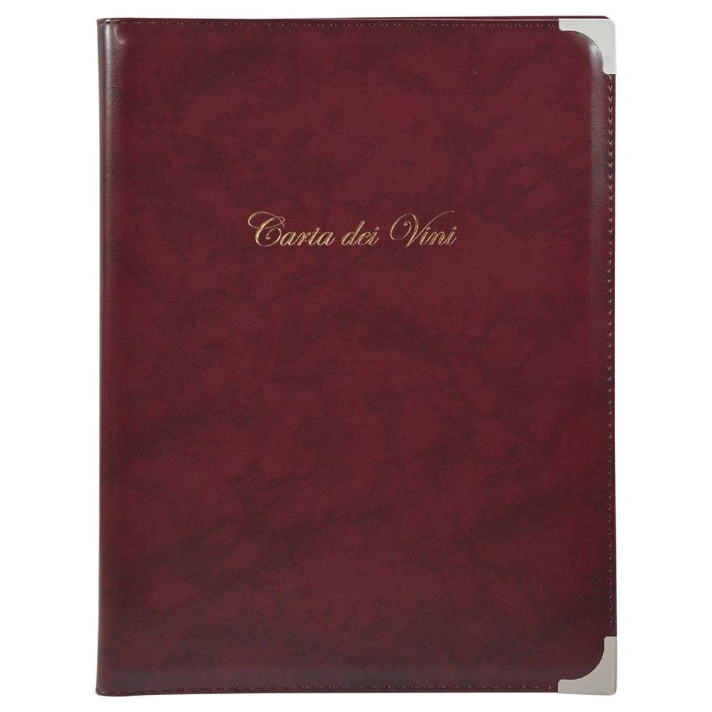 Menu, Permasa: 25x32 cm, Ngjyra: Kuqe, Materiali: Lekure