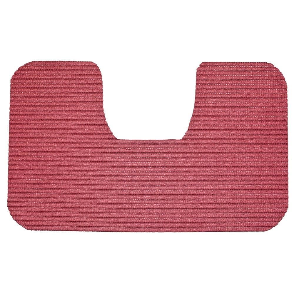Tapet per tualet, Permasa: 65x40cm, Ngjyra: Kuqe, Materiali: PVC