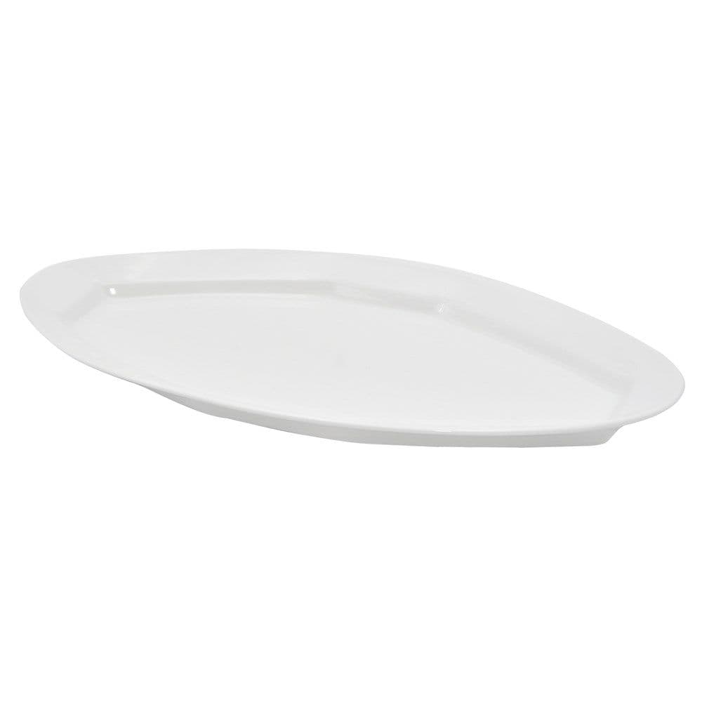 Pjate ovale NAPOLI, 42x22cm, Bardhe, Porcelan