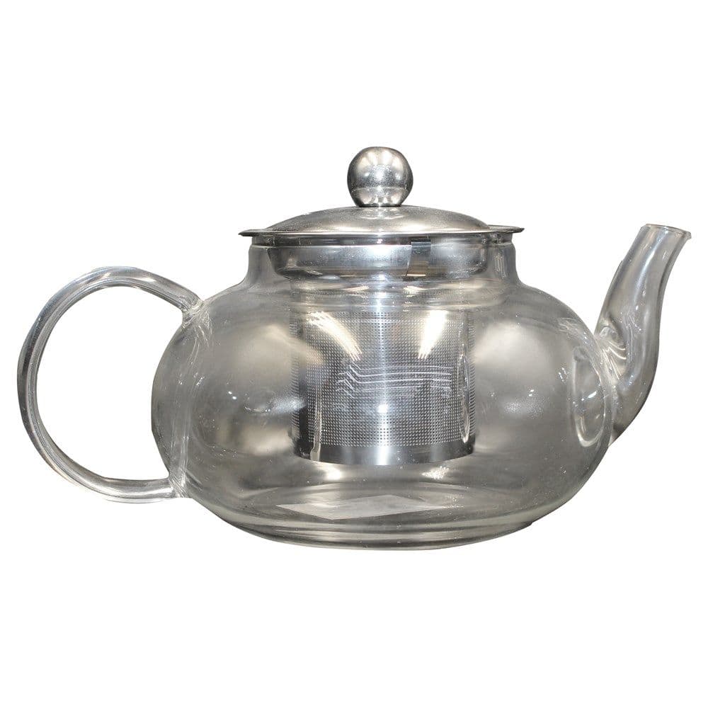 Çajnik me sitë, qelq/inoks, transparent, 600 ml