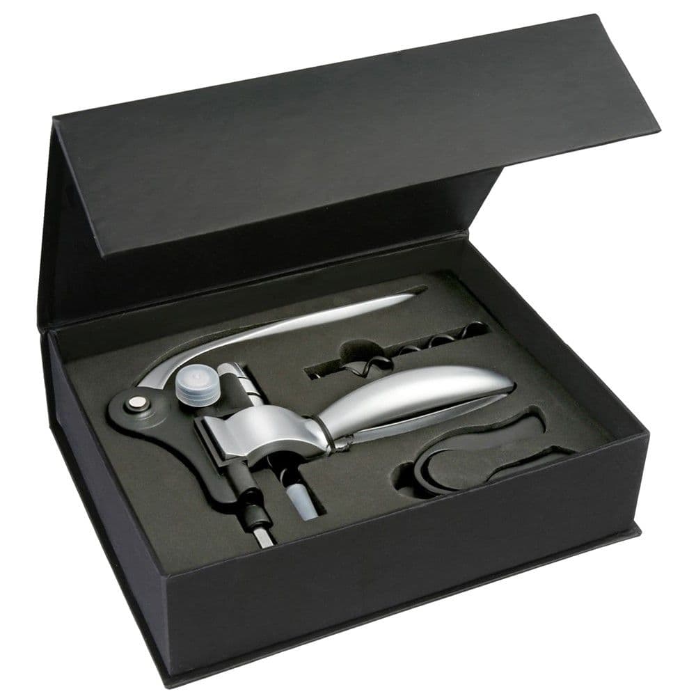 Set hapëse shishe profesionale, alumin+inoks+pp, argjendi