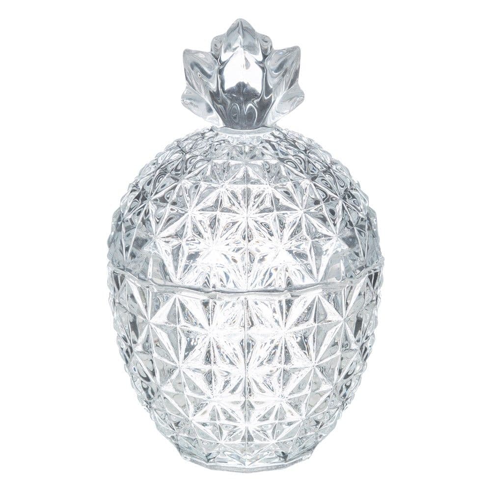 Mbajtëse sheqeri, qelq, transparente, ø9 xH14 cm