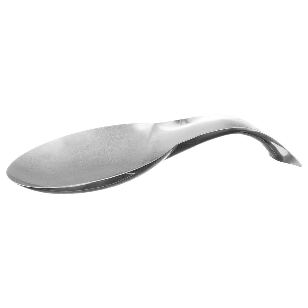 Mbajtëse luge gatimi, metalike, argjendi, 11.3x25.2xH4.2 cm