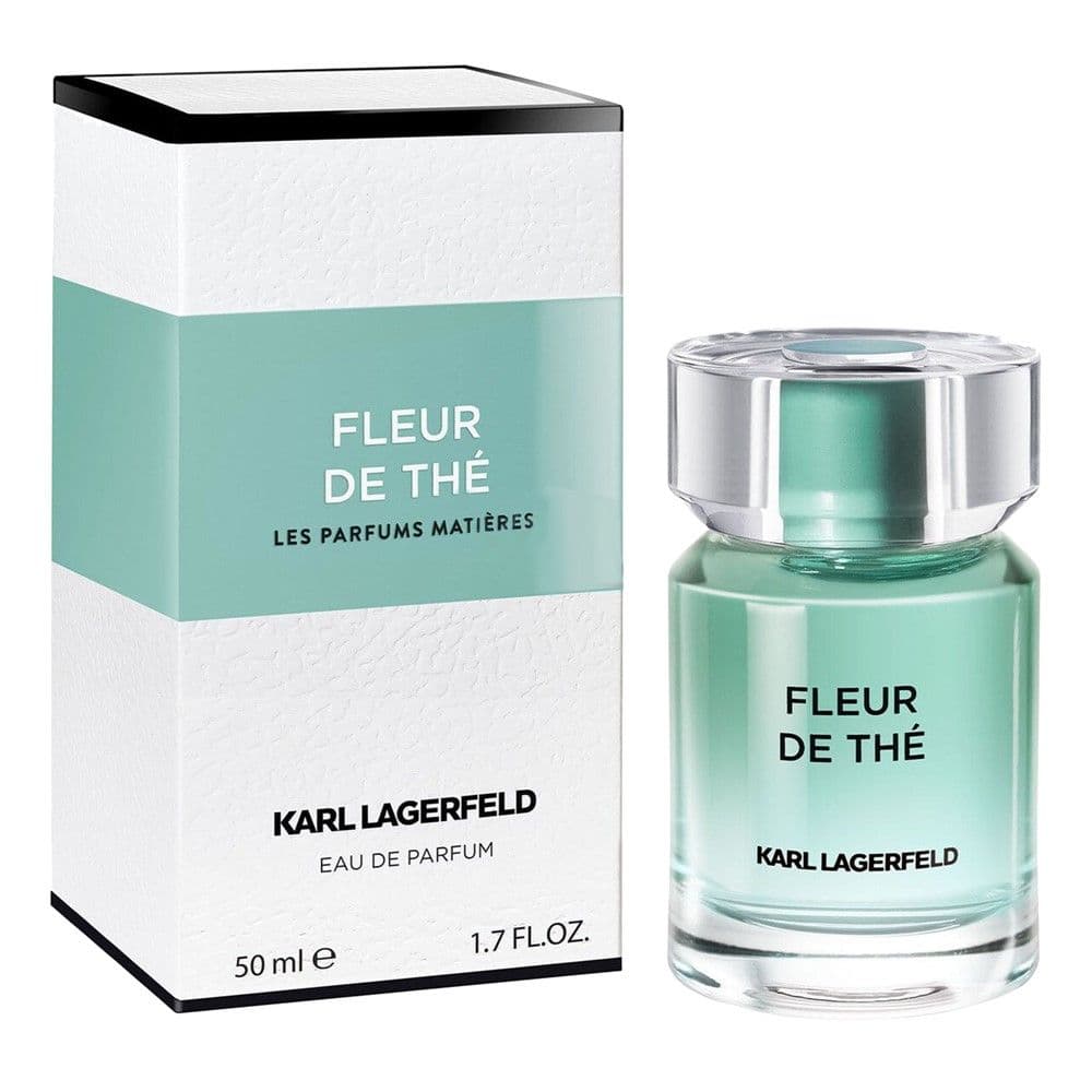 Eau de parfum (EDP) për femra, Fleur de Thé, Karl Lagerfeld, qelq, 50 ml, e gjelbër, 1 copë