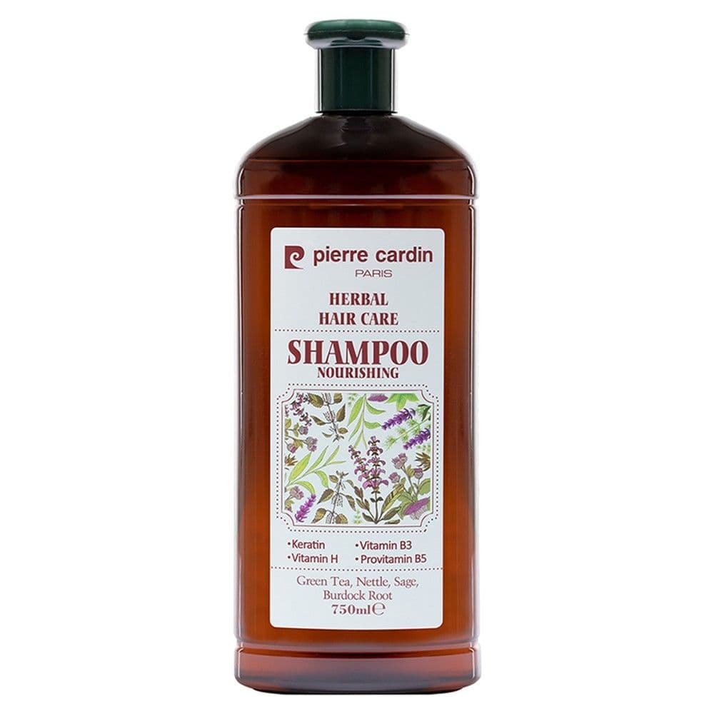 Shampo ushqyese për flokë të yndyrshme, Pierre Cardin, plastikë, 750 ml, kafe, 1 copë