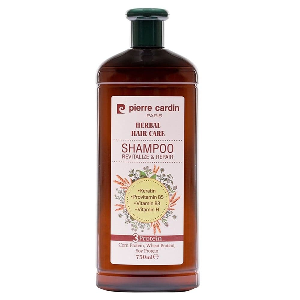 Shampo rigjeneruese për flokët, Pierre Cardin, plastikë, 750 ml, kafe, 1 copë