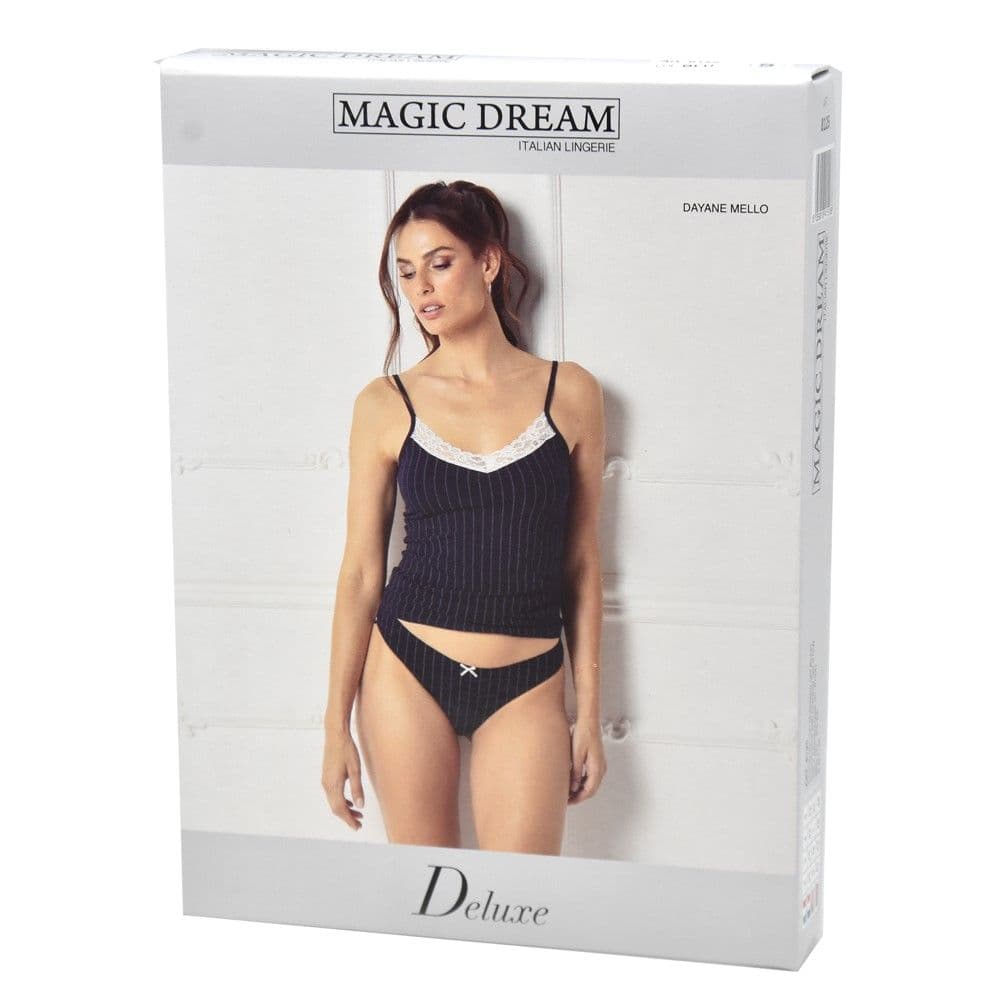 Set me veshje intime për femra, kanotierë dhe mbathje, Magic Dream, pambuk, mikse, 2 copë