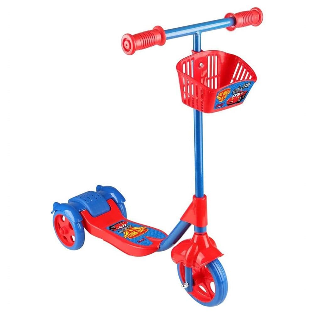 Monopatinë për fëmijë, plastikë dhe alumin, 70 cm, e kuqe dhe blu, 1 copë