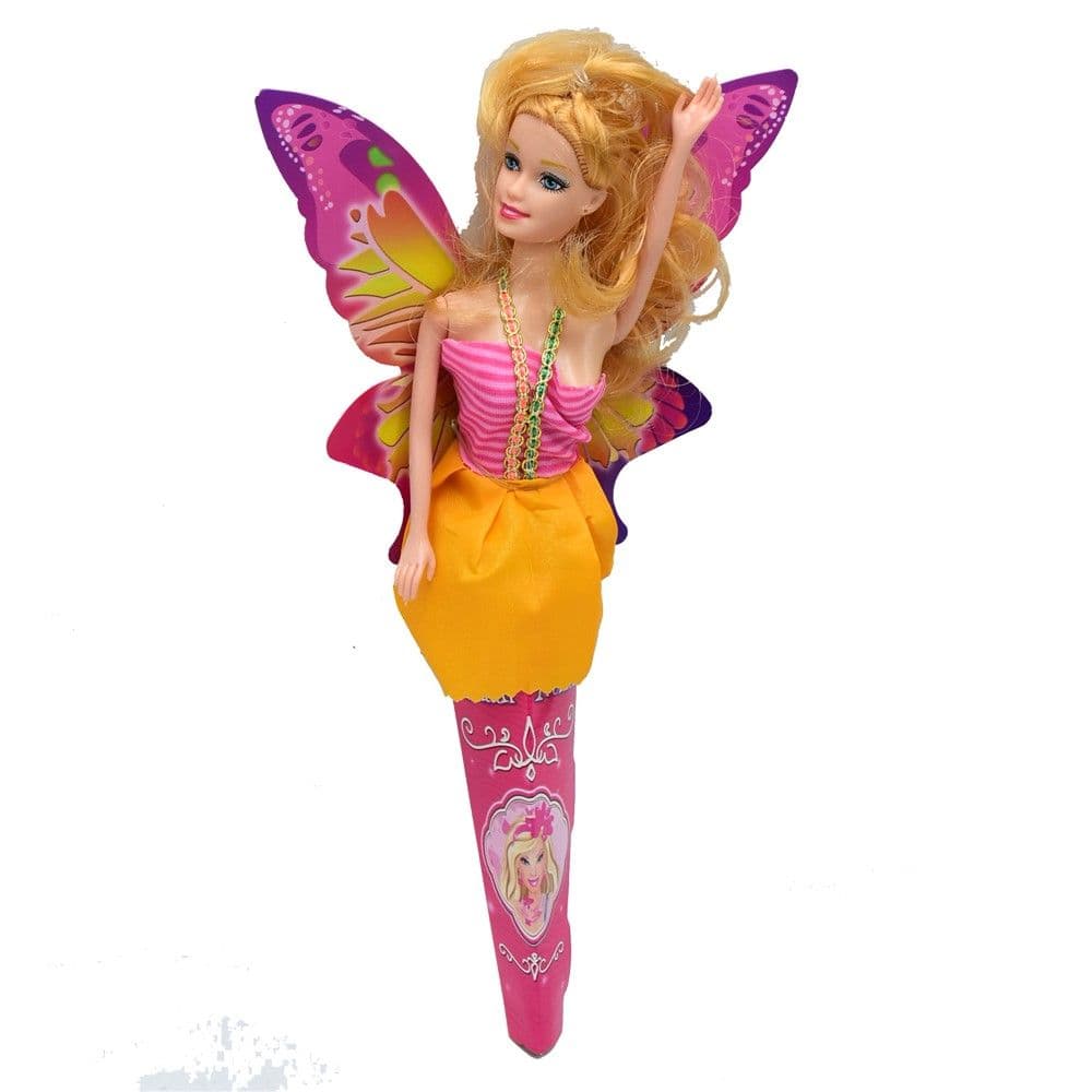 Kukull për fëmijë, Fairy Dolls, plastikë dhe poliestër sintetike, 22 cm, mikse, 1 copë