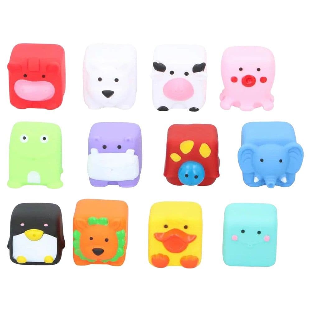Set me lodra për të luajtur në vaskë, Eddy Toys, plastikë, 5.5x5.5 cm, mikse, 12 copë