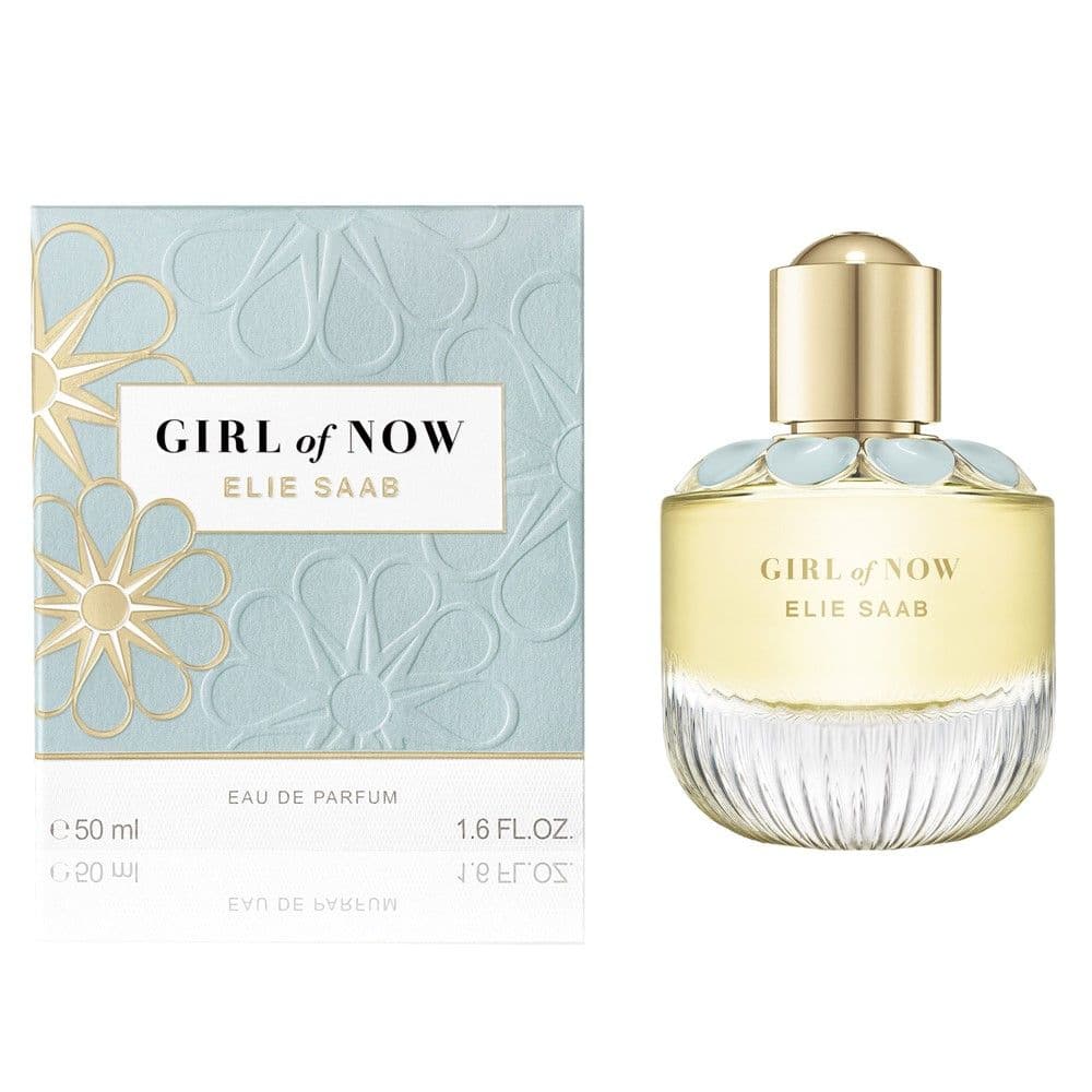 Parfum për femra, Girl of Now, Elie Saab, EDP, qelq, 50 ml, e verdhë dhe gurkali, 1 copë
