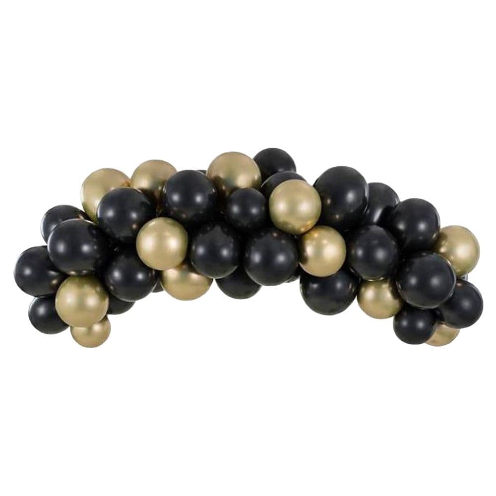 Varg tullumbacesh, Amscan, lateks, 2 m, e zezë dhe gold, 60 copë, 1 pako