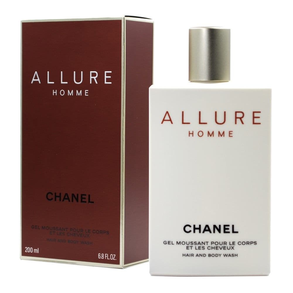 Xhel zbutës për lëkurën dhe flokët, Allure Homme, Chanel, plastikë, 200 ml, e bardhë, 1 copë
