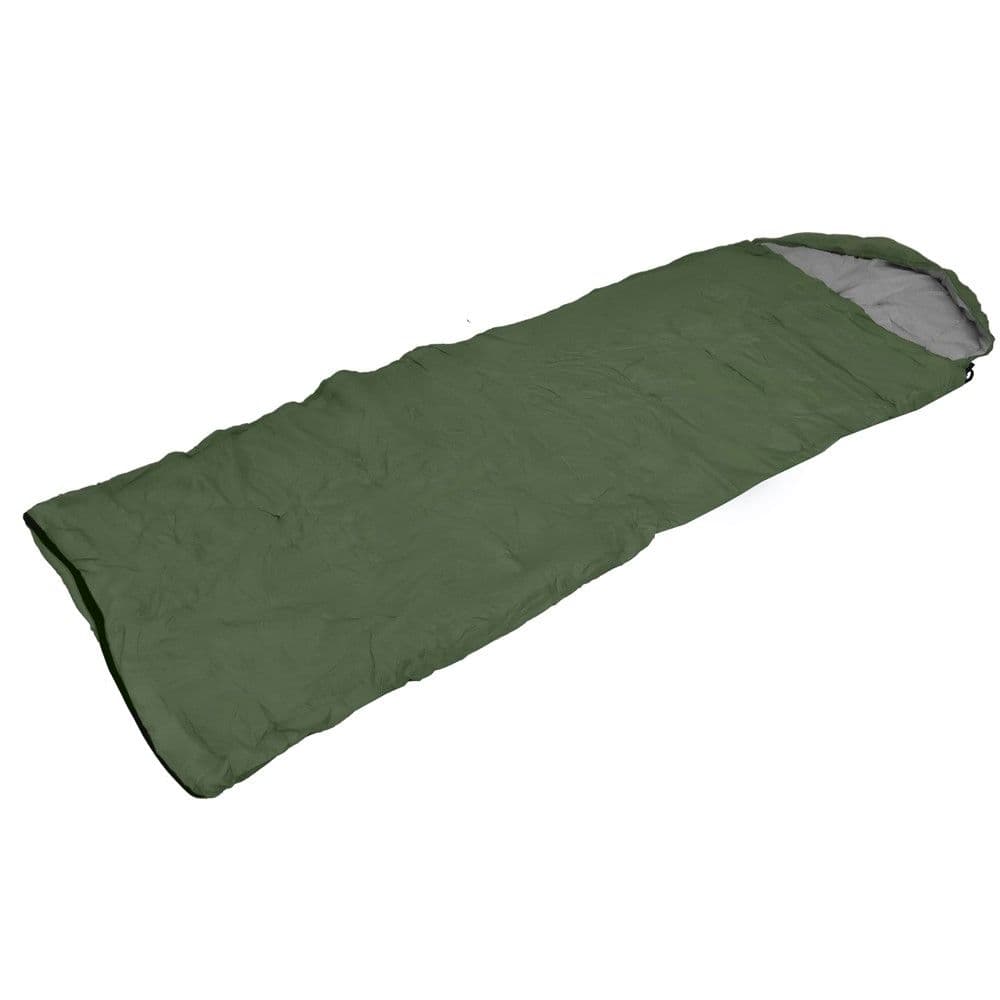 Sleeping bag, poliestër sintetike, 210x70 cm, jeshile, 1 copë