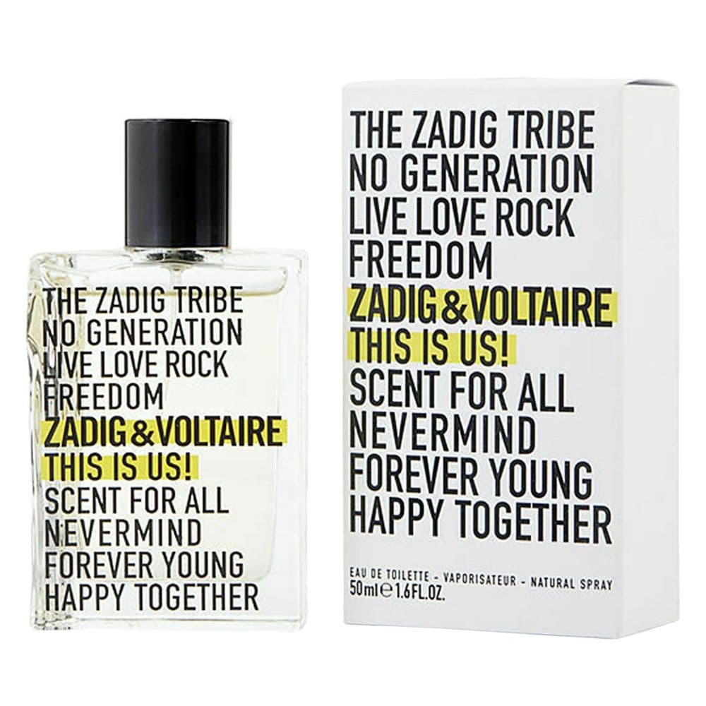 Parfum per mshkuj, Zadig&Voltaire, This Is Us, EDT, e bardhe, 50 ml, 1 cope