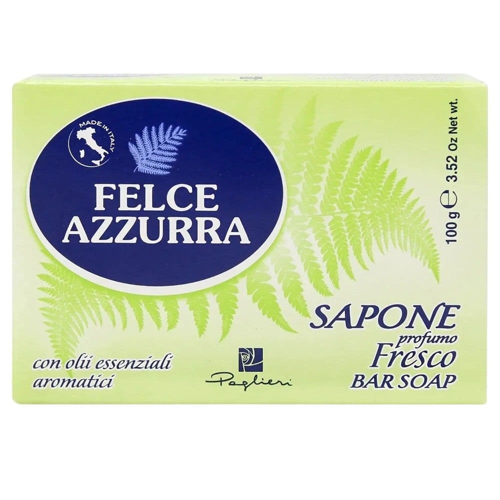 Sapun i ngurtë i parfumuar, Fresh, Felce Azzurra, karton, 100 g, e gjelbër, 1 copë