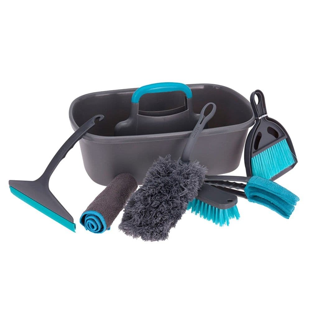 Set me 7 aksesorë pastrimi, Ultra Clean, polipropilen, 40x26x14 cm, gri, 1 copë
