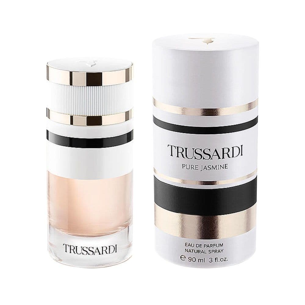 Eau de parfume (EDP) për femra, Trussardi, Pure Jasmine, qelq dhe metal, 30ml, bezhë dhe e bardhë, 1 copë