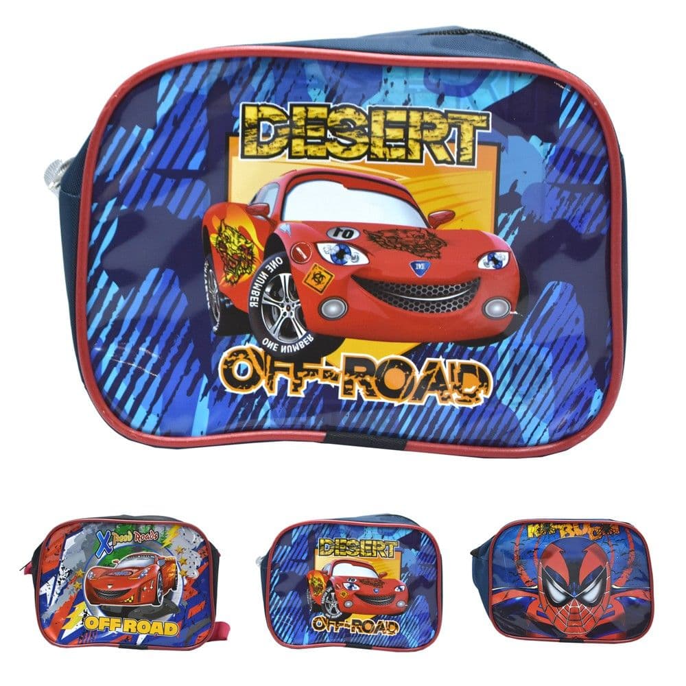 Çantë e vogël me rrip, për djem, Spiderman, plastikë dhe tekstil, 22 cm, blu, 1 copë