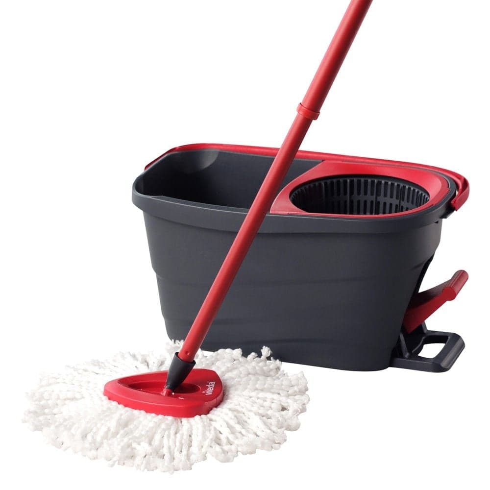 Set mop dhe kove mekanike, Vileda, Tubo smart, 10 lt, gri/kuqe, 1 copë