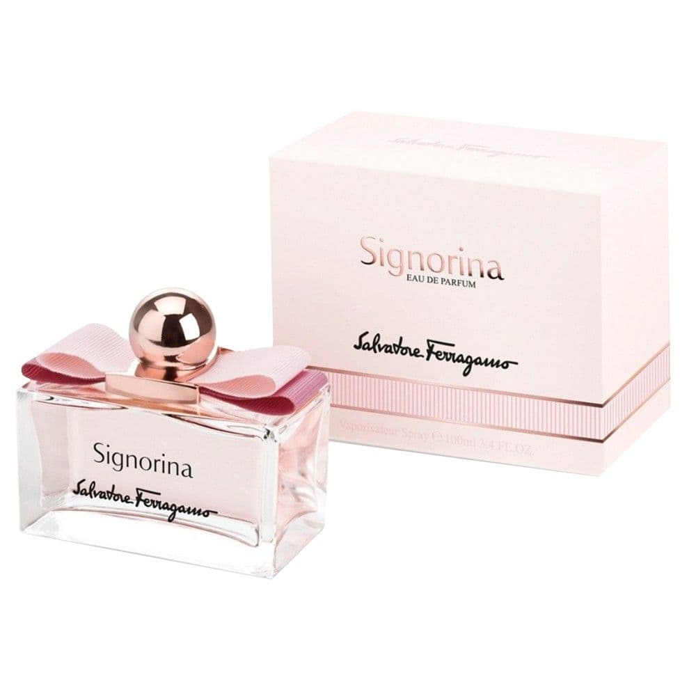 Parfum per femra, Salvatore Ferragamo, Signorina, EDP, roze, 50 ml, 1 cope