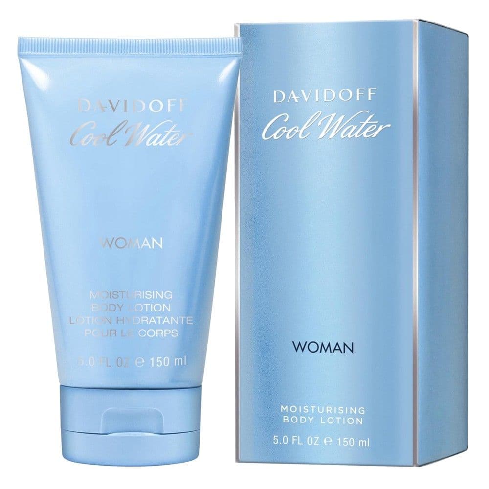 Lotion trupi per femra, Davidoff, Cool Water, 150 ml, plastik, blu, 1 cope